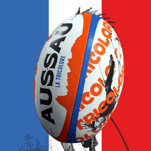 Ballon de rugby Aussau Tricolore